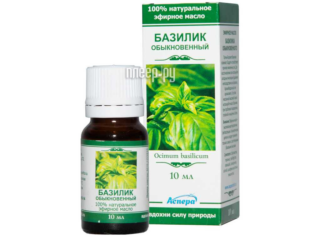 Аспера масло эфирное базилик 10мл
Аспера масло эфирное базилик 10мл