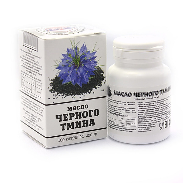 Масло Черного тмина 400мг капс. №100 БАД
Масло Черного тмина 400мг капс. №100 БАД