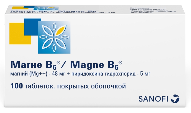 Магне В6 таб.п/о №100