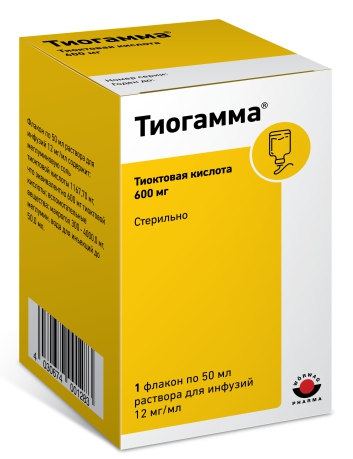 Тиогамма р-р для инф. 1,2% 50мл