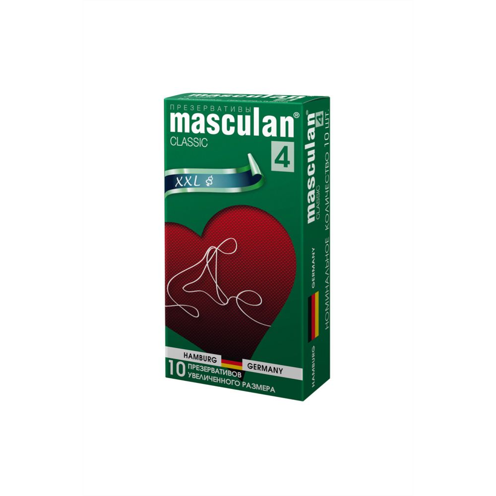 Маскулан презервативы классик/увелич.размер/розовый цвет тип 4 №10