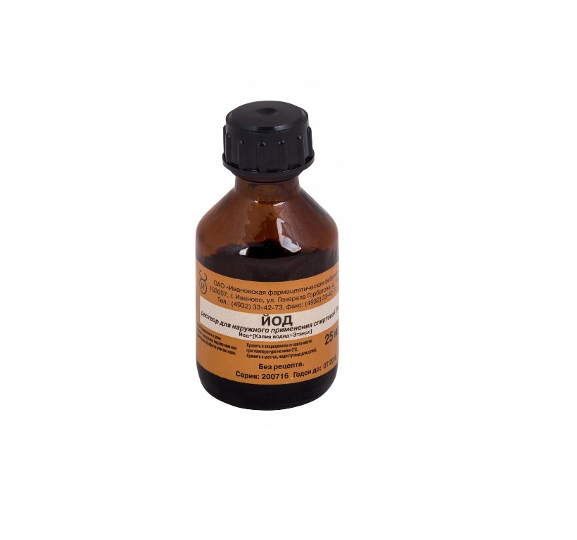 Йод р-р спиртовой 5% 25мл