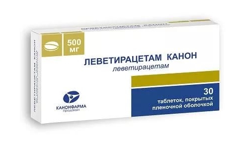 Леветирацетам-Канон таб.п/о плен. 500мг №30