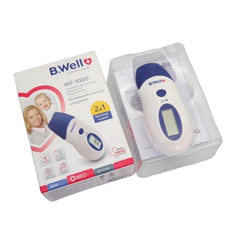 

Б.Велл термометр WF-1000 инфракрасный лобный/ушной д/детей 2в1