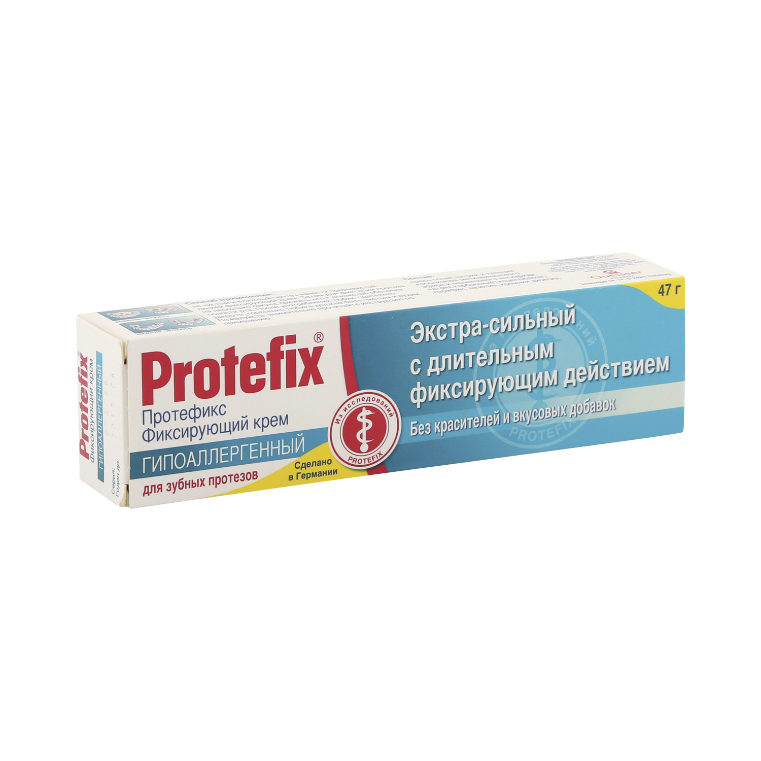 Протефикс крем д/фиксации зубн.протезов гипоаллергенный экстрасильный 40мл