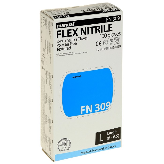 

Хелиомед перчатки Мануал смотровые нитриловые пара р.XL FN309