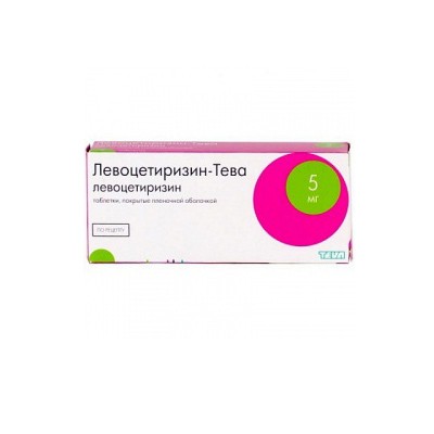 Левоцетиризин-Тева таб.п/о плен. 5 мг №10