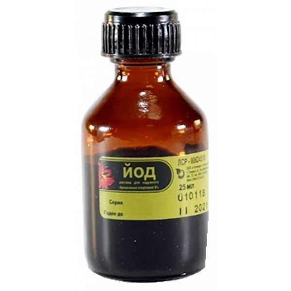 Йода р-р спиртовой 5% 25мл
